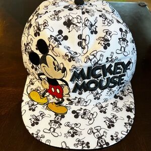 Disney Black and White Mickey Mouse SnapBack
